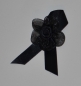 Preview: 4 x Trauer - Anstecker mit schwarzer Rose, Trauerschleife Organza, Satin, Beileid, Kondolenz, gothic,