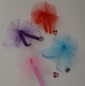 Mobile Preview: Tüllschleife für Kleine Prinzessinnen in lila, türkis, rot und rosa