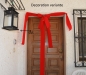 Preview: Geschenkschleife Weihnachts-Haustür - Eingangstüre -  Dekoschleife Weihnachten und Advent