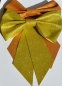 Mobile Preview: XL Glitter Dekoschleife silber, gold oder rotgold -  Advent, Weihnachtsdekoration oder Autogeschenk, Hochzeit