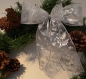 Mobile Preview: Große Weihnachtsschleife,  gold oder weiss - silber mit Glitzer, Christbaumschmuck, Geschenkschleife