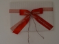 Mobile Preview: Schleife mit Text - Frohe Weihnachten - rote Geschenkschleife für Päckchen,  Geschenkverpackung