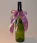 Mobile Preview: Flaschenschleife, Umhang - Geschenkschleife für Weinflasche, 3-D-Effekt, lila-silber