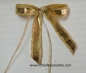Mobile Preview: 20 x Kleine goldene oder Silber Schleife - für alle Fälle - selbstklebend oder Christbaumschleife