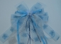 Preview: hellblaue Schleife Schmetterling für Schultüte, Zuckertütenschleife  für Prinzessinnen
