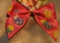 Preview: Pink Satin- Geschenkschleife für Ostern, Ostereier gelb und blau, Exklusivdruck