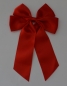 Preview: Rote Selbstklebeschleife, groß 4 Flügel aus Satin, Weihnachten und alle Festtage