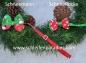 Mobile Preview: Weihnachtsschleife, Hundefliege, Halsband, 2 Weihnachtsmotive