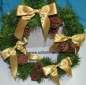 Preview: Elegante goldfarbige Satinschleife für Geschenk und Christbaum