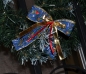 Preview: Nikolausschleife, blau-gold, Stiefelchen, Candy, Weihnachten