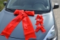 Mobile Preview: Autoschleife ! 4 Stück ! Geburtstag ! Riesenschleife ! große rote Schleifen !