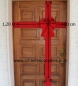Preview: Geschenkschleife Weihnachts-Haustür - Eingangstüre -  Dekoschleife Weihnachten und Advent