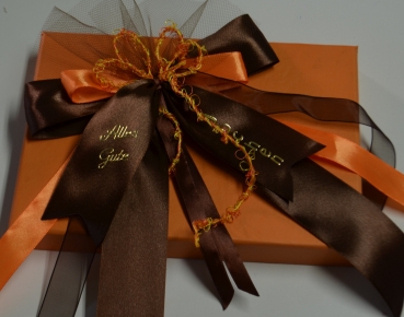 Schleife für Geld-Geschenk oder kleineres Paket - nach Ihrer Angabe angefertigt und personalisiert