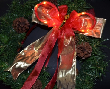 36 Stück Weihnachtsschleifen Weihnachtsbaum Hängende Dekoration Weihnachtsbaum Ornamente Schleifendekorationen Rot Golden und Silber Exquisit für Weihnachtsbäumen Weihnachtskränzen Geschenkboxen