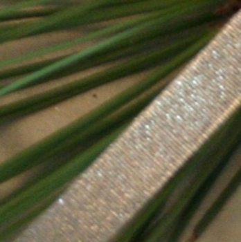 Lange dünne Schleife Lurex gold oder silber