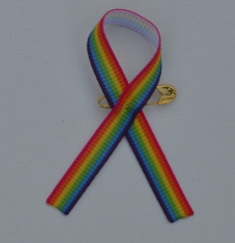 10 x Anstecker, Awardschleife, pride, LGBT, Regenbogenhochzeit und Events