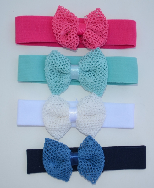 Haarband für Baby, Kleinkind, Schleife, Haarschleife, 4 Farben