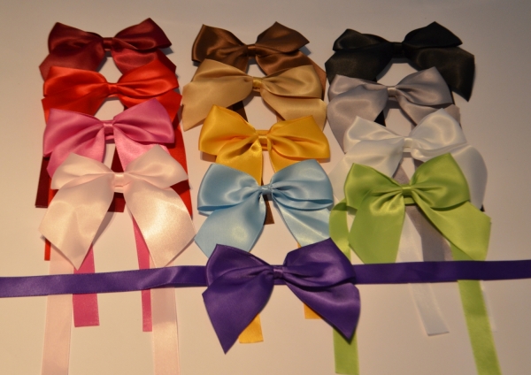 Klassisch, einfach, schick, Satin - Geschenkschleife - 14 Farben am Lager