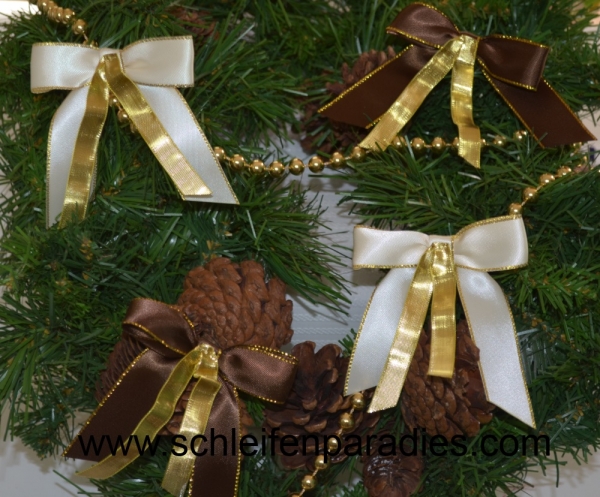 Baumschmuck, 50 Teile Baumschleifen, Weihnachtsset in Box