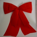 Riesenschleife, große Autoschleife, rot, schlicht, 50x60cm