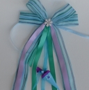 Schultütenschleife blau, Eiskristall, Eiskönigin Elsa, passt zu Frozen Fever - Schultüten