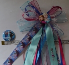 Frozen - Schultütenschleife mit Pin und Name personalisiert, Eiskönigin Elsa, Anna