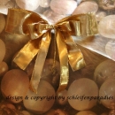 6 Stück - Klassische Goldschleife oder Silber Schleife  bildschön zum TOP-PREIS