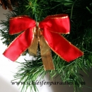 12 Stück - Kleine Schleife, 5 Farben zur Wahl, günstig, Geschenkschleife oder Christbaumschmuck