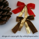 12 x Preiswerte Schleife für Hochzeit - Christbaum - kleines Geschenk - 5 Farben