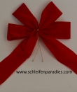 4 x schicke weihnachts rote Fertigschleife für Dekorationen, outdoor 14x26cm