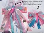 Geschwister - Schultütenschleife passend zu den Großen mit Name personalisiert, nach Wunsch