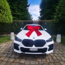 Riesen-Autoschleife 90 x150cm Pannesamt mit 4 Flügel